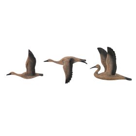Set of 3 Reeds Migrating Bird Wall Decor, Home Decor for Living Room Dining Room Office Bedroom
