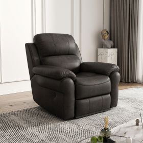 Breathable Fabric Power Reclining Chair with Magazine bag, USB button - Espresso