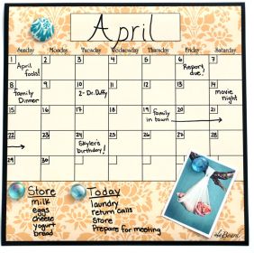 Dry Erase Calendar. Fridge Calendar. Meal Planner. Organizer. Bill Reminder. Wheat Brocade.