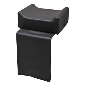 Barber Shop Child Booster Seat Cushion U-Shaped PVC Leather Seat Cushion Beauty Salon Spa Massage Equipment for Styling Chair, Black XH