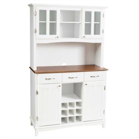 Kitchen Storage Cabinet Cupboard with Wine Rack and Drawers