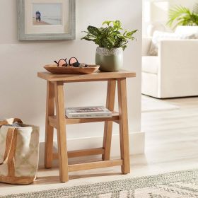 Solid Wood Narrow Accent Styling Table, Natural Oak finish, by Dave & Jenny Marrs
