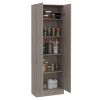 Storage Cabinet Pipestone, Double Door, Light Gray Finish