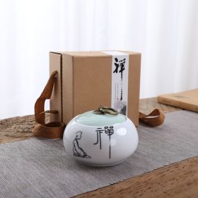 Small Ceramic Tea Pot Packing Boxes (Option: Tiantian Circle Celadon Cicada)