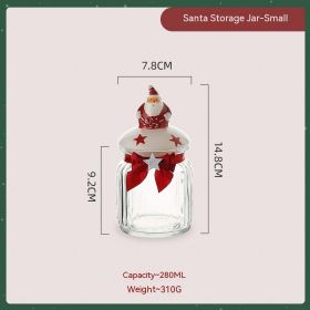 Candy Sealed Jar Snack Storage Box Storage Jar Biscuit Nut Glass Bottle (Option: Small XINGX Old Man)