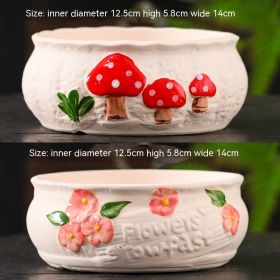 Large Succulent Flower Pot Ceramic (Option: 1style-Ceramic)