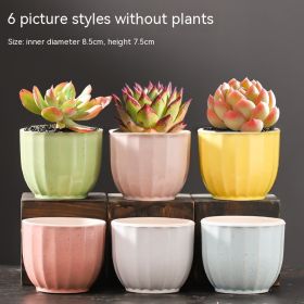 Large Succulent Flower Pot Ceramic (Option: 6style-Ceramic)
