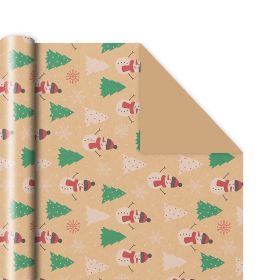 Christmas Gift Packaging Kraft Paper Vintage Gift (Option: PZ046 5-50x76cm)