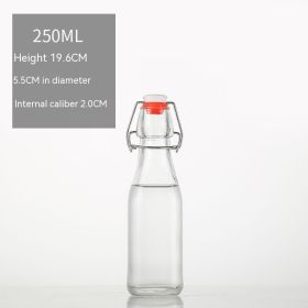 Transparent Sealed Storage Wine Fermentation Jar (Option: 250 Square Bottle)
