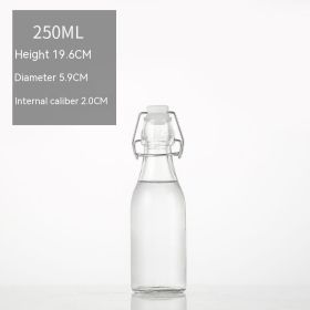 Transparent Sealed Storage Wine Fermentation Jar (Option: 250 Cylinder Bottle)