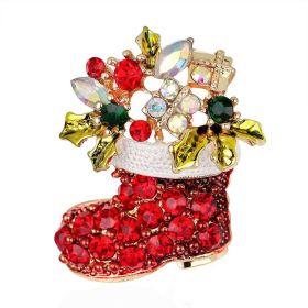 Napkin Ring Christmas Tree Garland Crutches Snowman Santa Claus Snowflake Bell Boots Letters (Option: 9 Boots)