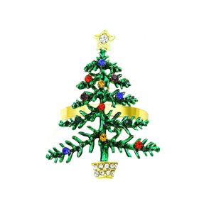 Napkin Ring Christmas Tree Garland Crutches Snowman Santa Claus Snowflake Bell Boots Letters (Option: 16 Christmas Tree)