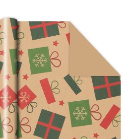 Christmas Gift Packaging Kraft Paper Vintage Gift (Option: PZ046 4-50x76cm)